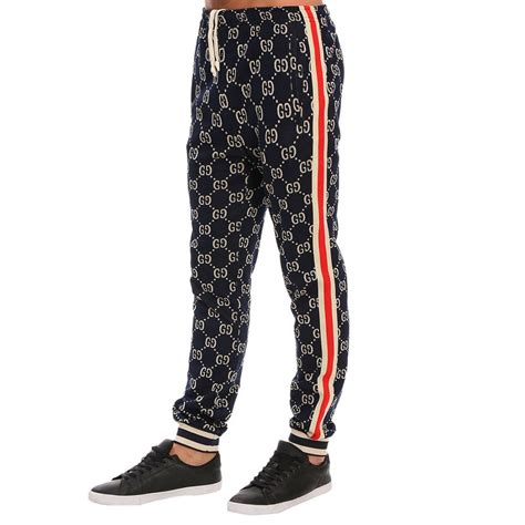 gucci logo trousers|gucci trousers for men.